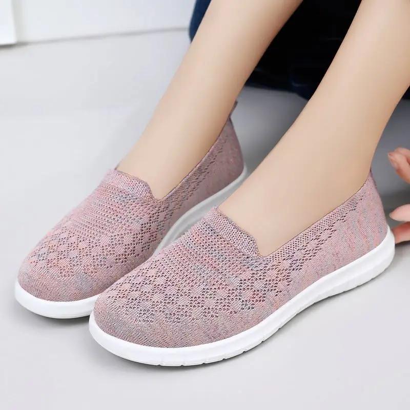 Trendy and Minimalist Flat Sports Shoes 2024 New Summer Breathable and Anti Slip Casual Women's Daily Shoes Zapatos De Mujer
