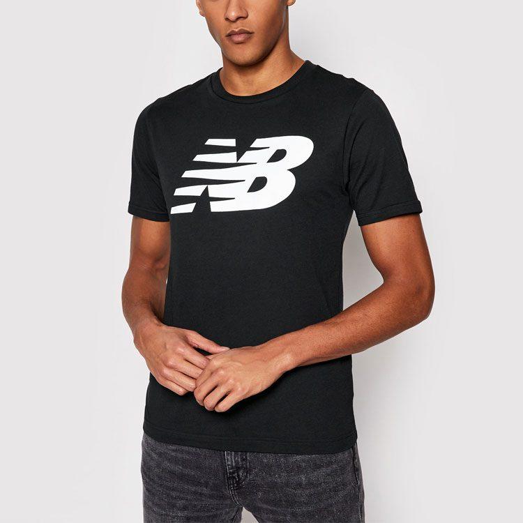 New Balance T-Shirt Herren Schwarz MT03919-BK