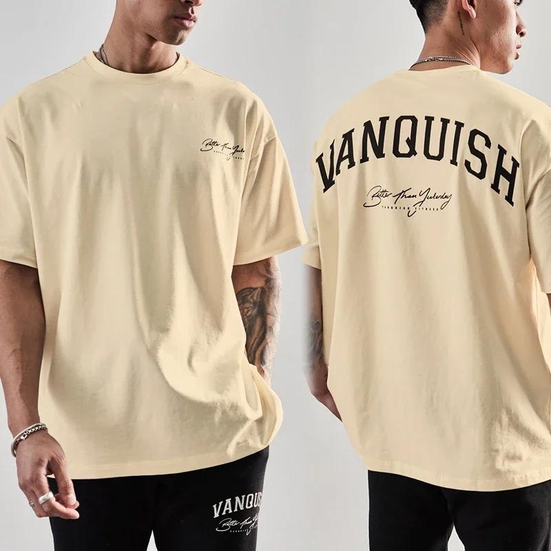 

Spring Summer Men s Fashion Cotton T-Shirt Vanquish Tops T-Shirt Men s Casual Y2K O-Neck 100% Cotton High Quality 4XL