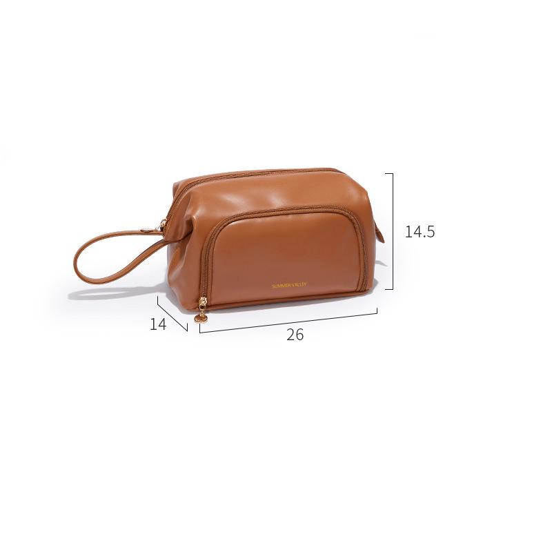 2024 New Cloud Makeup Bag Women s Portable Large Capacity Transparent Wet and Dry Separation Makeup Bag Travel Makeup Bag 26*14*14.5cm