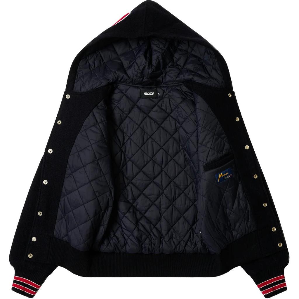 Palace Hooded Varsity Jacket Navy Unisex Outerwear Blue P27JK029