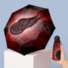Detroit Red Wings Printed 5?Fold Mini Umbrella 8?Rib Windproof Compact Umbrella For Women Pocket Carry