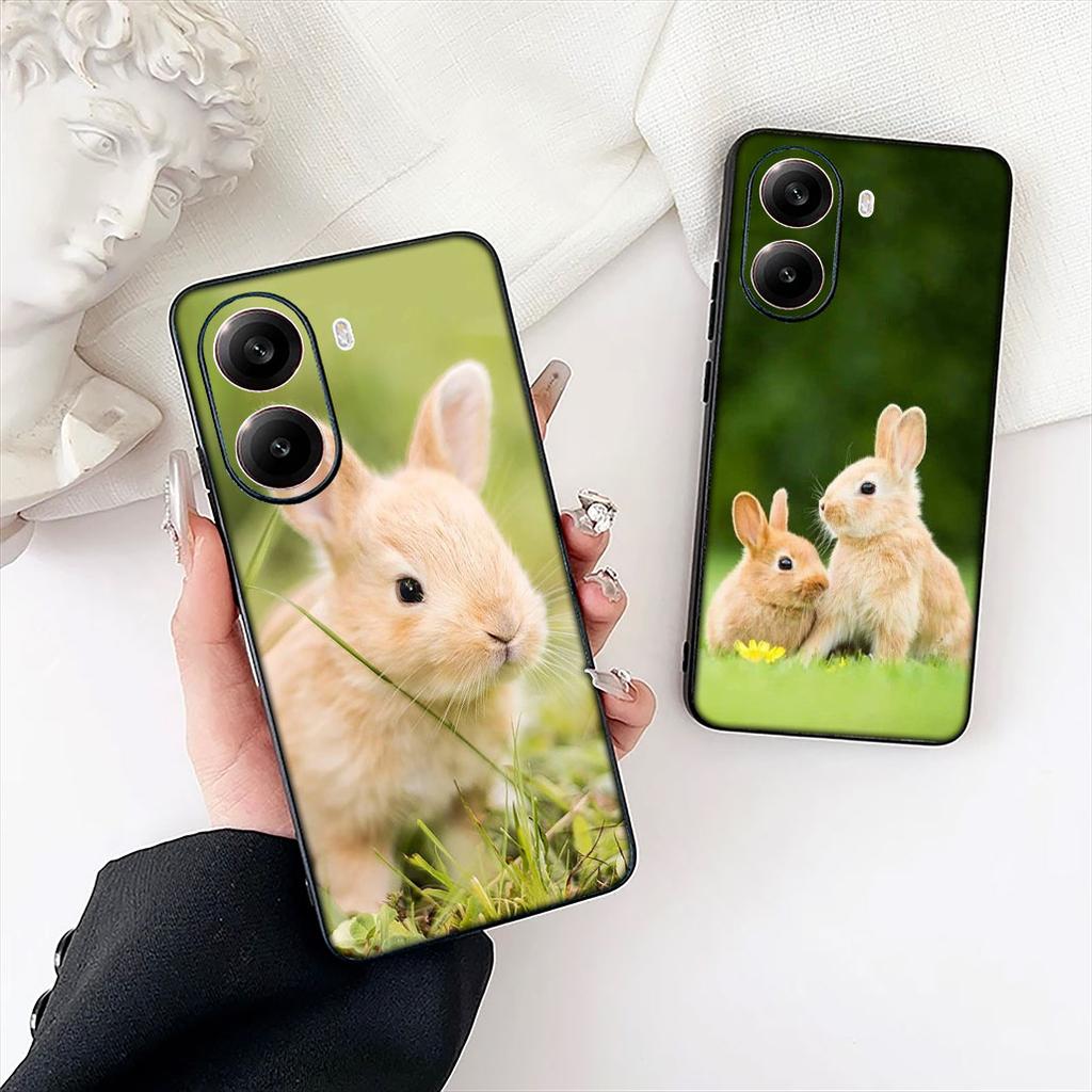 Rabbit Phone Case for Xiaomi Redmi Note 12 11 10 A3 Pro 10A 10C 12C Note12 5G Protective Cover