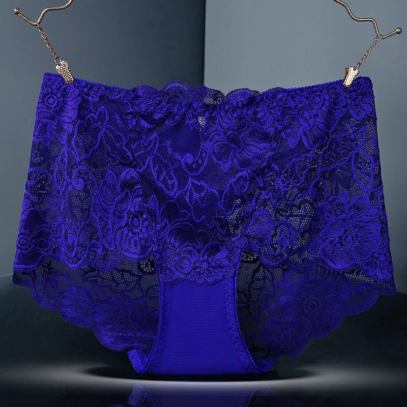 Plus Size High Waist Seamless Lace Tummy Control Underwear (90-300 lbs)