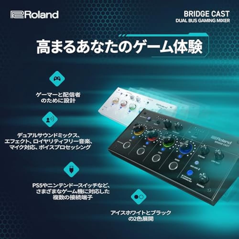 Roland Roland BRIDGE Cast/Gaming DAC Amplifier/Audio Interface/Distribution/Gaming Mixer/Audio Mi...