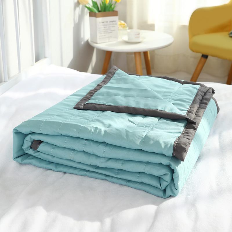 Washable Cotton Summer Quilt - Cooling and Lightweight for Single & Double Beds