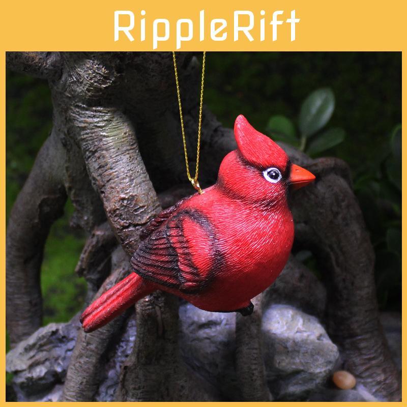 Bird Resin Red Handicraft Decoration Suitable For Wedding And Gift Christmas