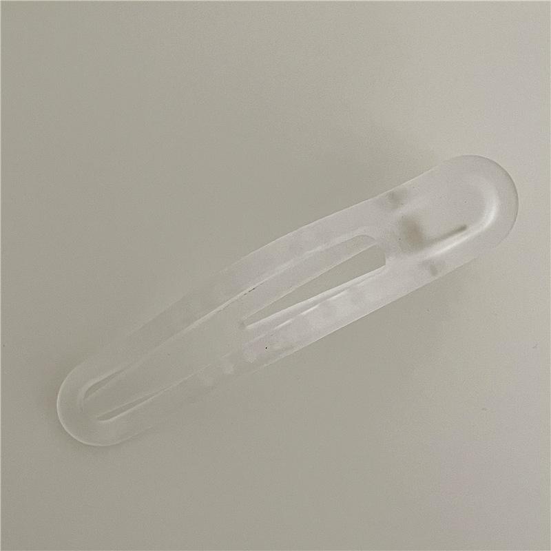 New Vintage Duckbill Hair Clamp Semi Opaque Matte Ins Trendy Summer Accessory