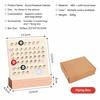 Perpetual Calendar Date Record Handmade DIY Ring Ornaments Cute Desk Calendar Week Month for Office Supplies Home Kitchen Decor