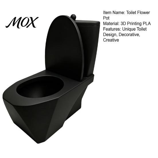 Flower Pot for Desk Toilet Shaped Pot, 3D Printed Planter with Storage Humorous Tank, Creative Plant And Bathroom Decor Unique Gardening Gift Friends