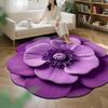 Covor de podea floral 3D Absorbent Covor de baie Covor de zonă cu flori realiste cu suport antiderapant pentru baie, living, dormitor, intrare