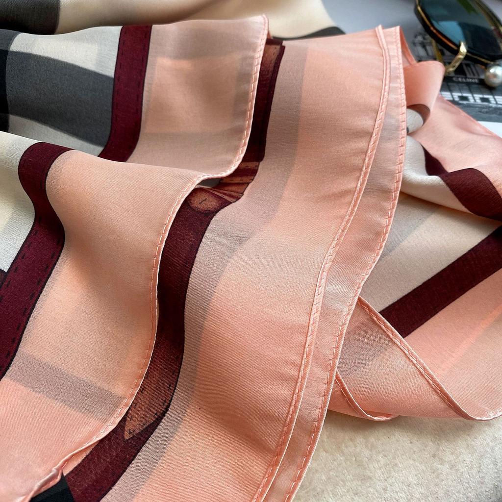 Hochwertige, luxuriöse Seidenschals, Stirnband, Schals, Halstuch für Damen, Ketten-Seidenschal, dekorativer Schal für Damen