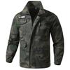 Unisex Spring/Autumn Elastic Camouflage Workwear Set - Cotton, Anti-Scald, Wear-Resistant, Ideal for Auto Repair
