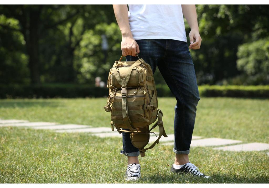 Outdoor Water-Repellent Wear-Resistant Tactical Crossbody Backpack for Travel, Cycling, Hiking, and Sports