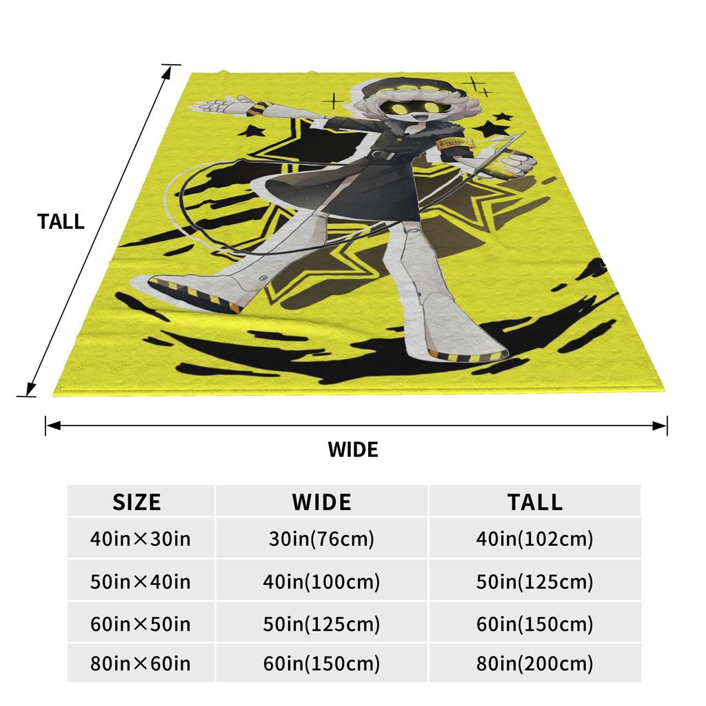Murder Drones Knitted Blankets Velvet Uzi Doorman Aesthetic Soft Throw Blanket for Home Couch Bed Rug