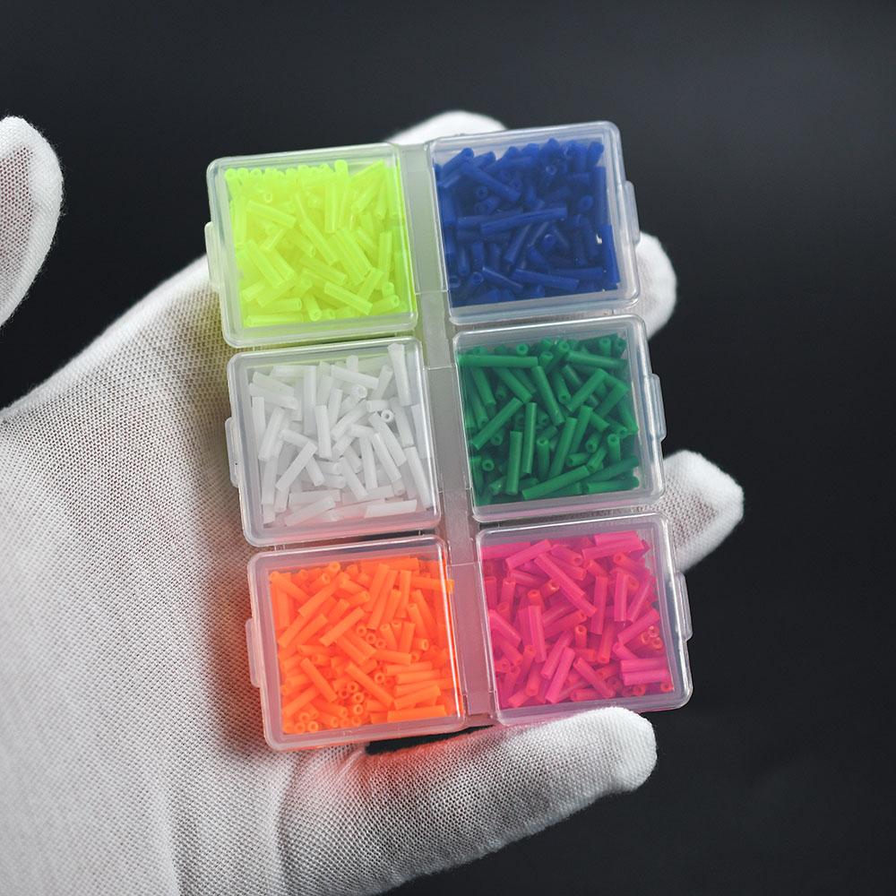 MNFT 1Box Colorful Fishing Silicone Tube Anti-tangle Rig Sleeve Line Protector Beads for Carp Sea Fishing Tackle Accessories