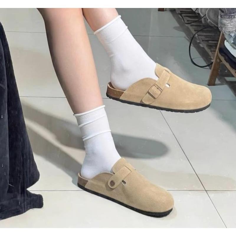 Móda Luxusní Móda Dámské Semišové Nazouváky Pantofle Pánské Dřeváky Korková Stélka Sandály s Podporou Klenby Venkovní Plážové Nazouváky Domácí Obuv