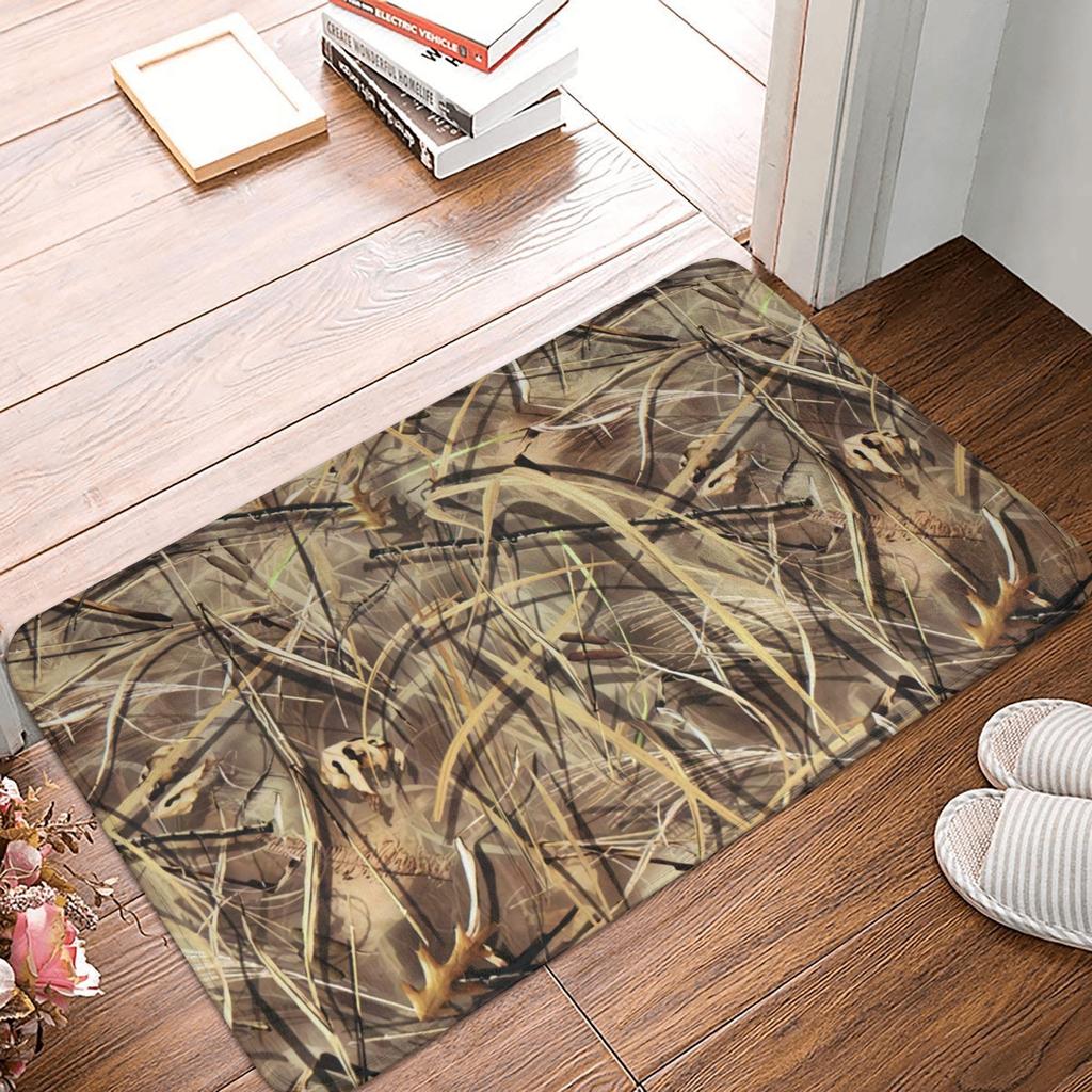 Flecktarn Camo Floor Door Bath Kitchen Mats Anti-Slip Outdoor Military Camouflage Doormat Toilet Entrance Rug Carpet Footpad