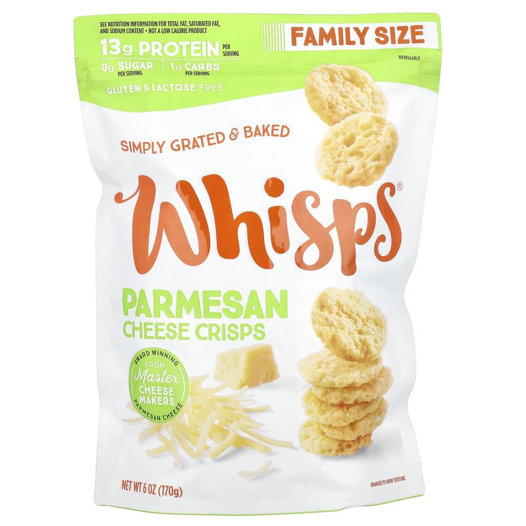 Whisps, Parmesan Cheese Crisps, Family Size, 170g (6oz)