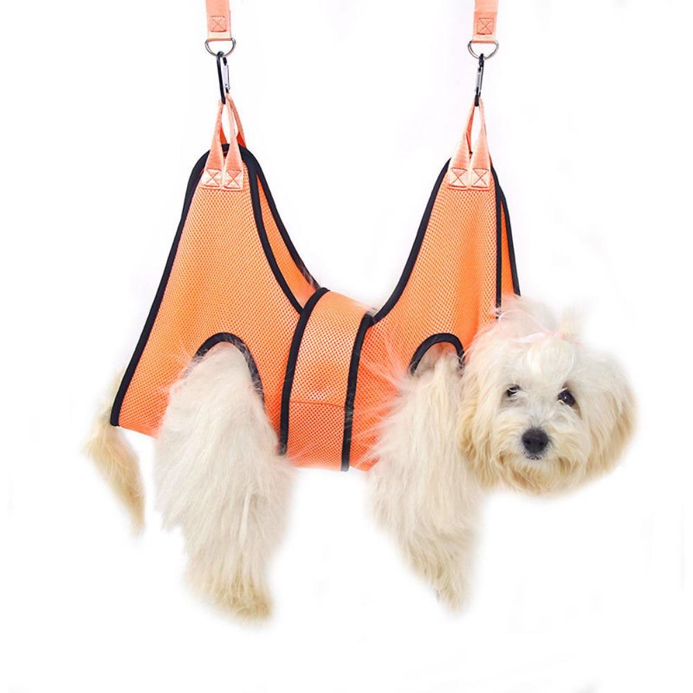 

Bite Restraint Dog Grooming Hammock Hanging Cat Bathing Bag Nail Cutting S помаранчевий