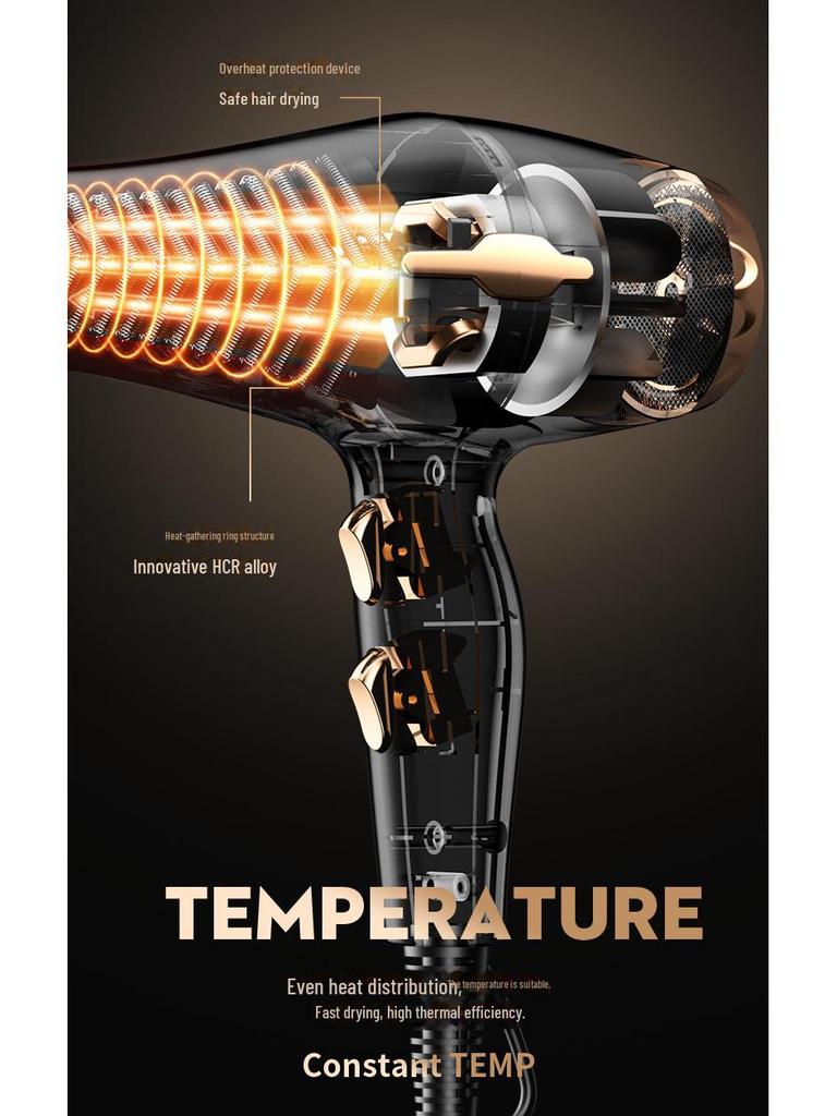 High-Power Hair Dryer with High Wind Speed for Dormitories - Ideal As a Gift