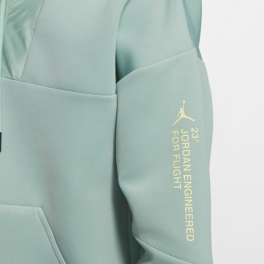 Jordan Half-Zip Hoodie Sweatshirt Men Tops Quartz Copper-Green AT9780-333