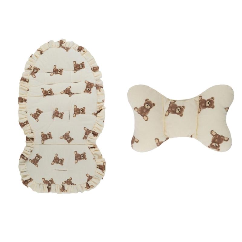 Upgrades Baby Carriage Cushions Not Slip Padding Comfortable Seat Cover Easy Cleaning Suitable for Various Strollers