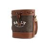 Bally Cleoh Vintage Monogram Drawstring Bucket Bag Women Shoulder Bag Brown 6301643