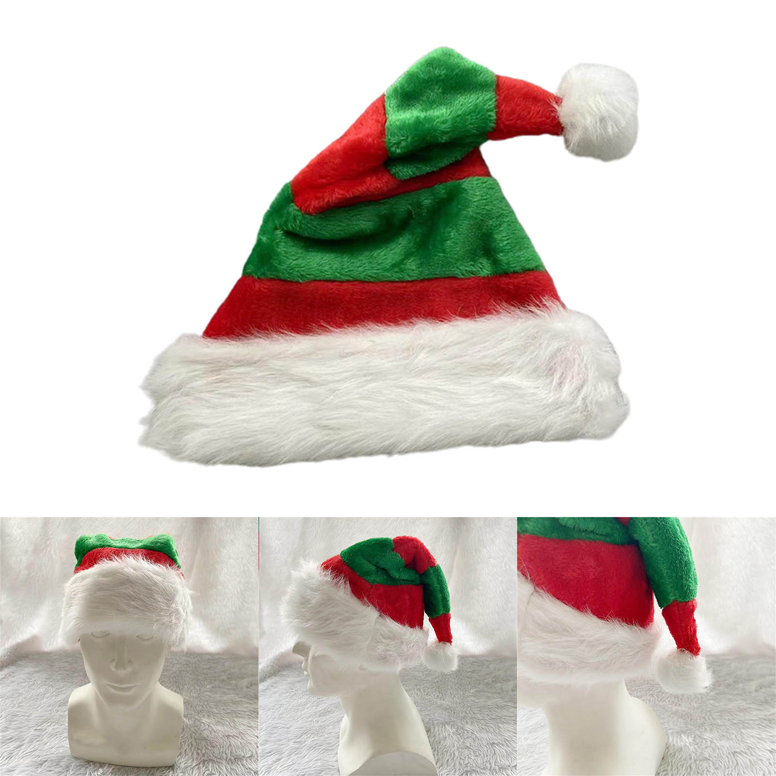 REDSTAR Weihnachtsmützen-Set 6 Stück | Inkl. Weihnachtsmann, Truthahn, Pudding & Baum Für Partys