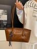 2025 New Women's Autumn/Winter Retro Textured Shoulder Handbag Tote