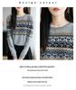 Damen Jacquard Colorblock Gestreifter Langarm Strickpullover - Herbst/Winter Rundhals Modisches Basic-Shirt