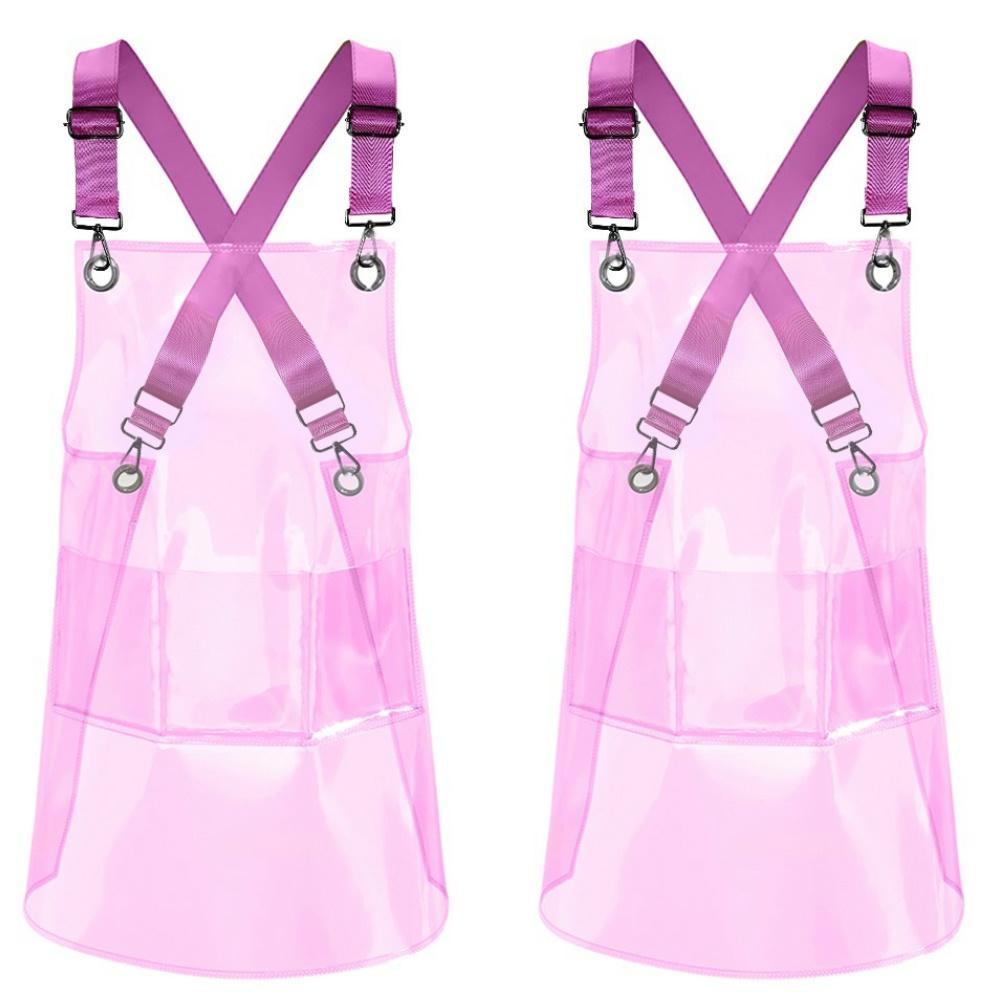 Módní holičská zástěra Opakovaně použitelná Vodotěsná Průhledná zástěra Unisex TPU pro Kuchyň Kadeřnictví Holič Barista Domácí potřeby