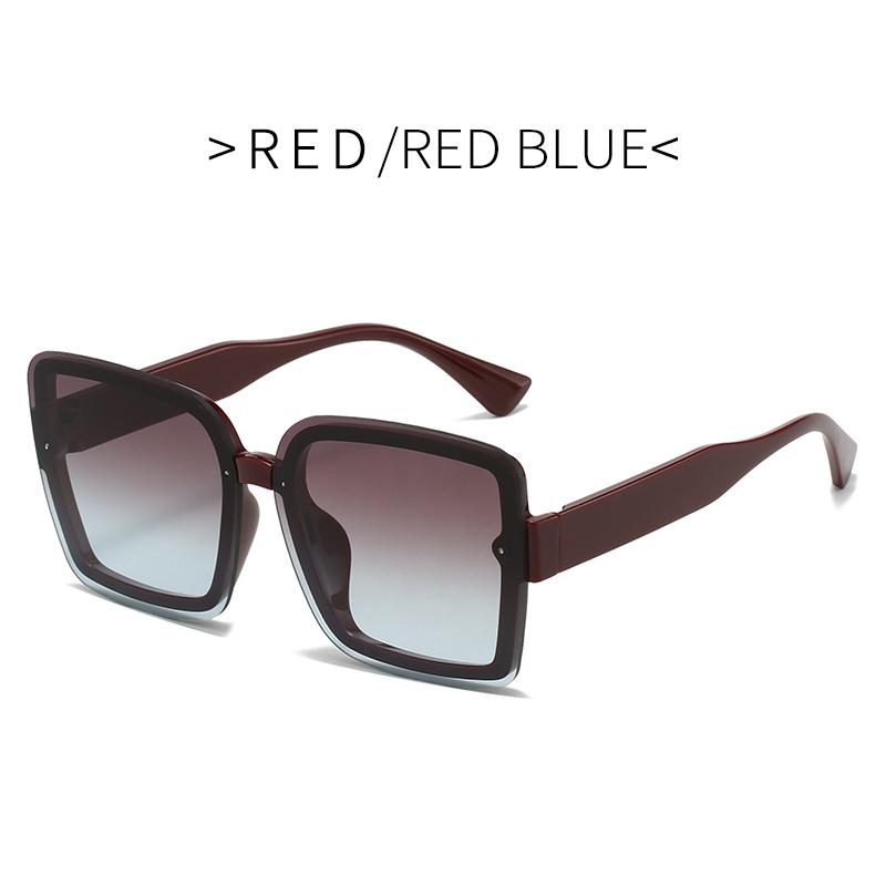 Vintage Big Frame Square Sunglasses Fashion High Quality Women Men Luxury Brand Sun Glasses Retro Gradient Lady Shades UV400