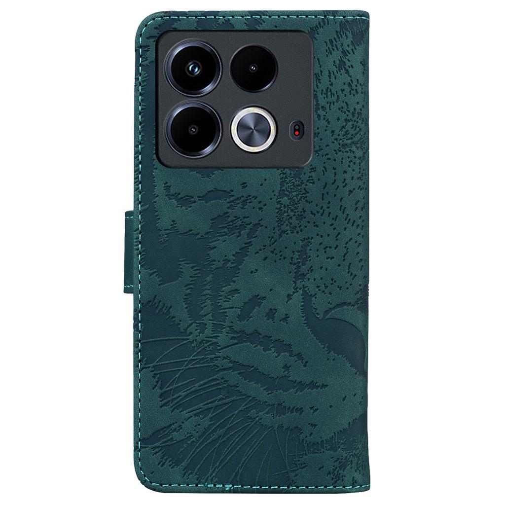 Dla Infinix Note 40 Etui Tygrysi Nadruk Stojak Skórzane Etui na Telefon