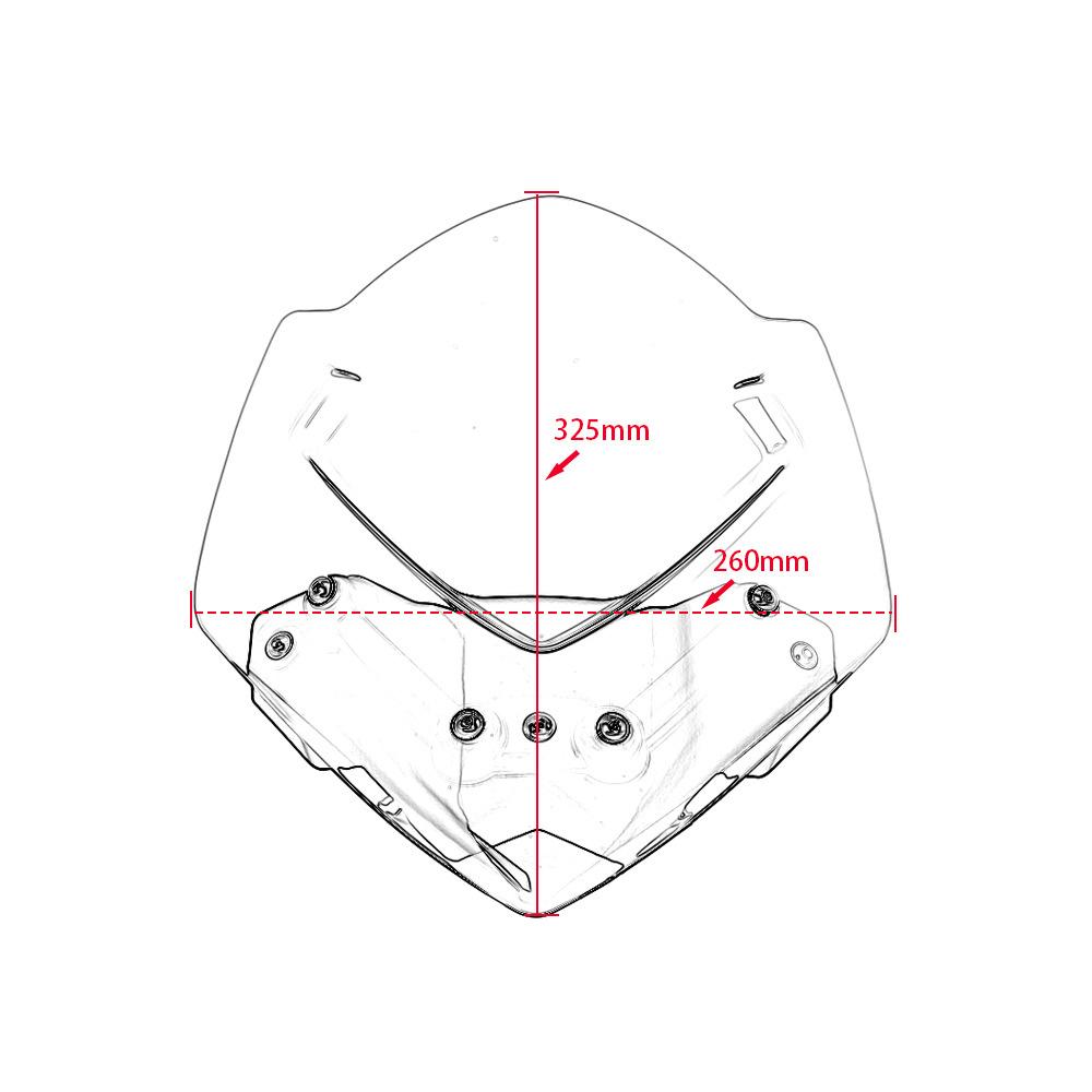 Suzuki GSXS 1000 2015-2019 For Suzuki GSX-S1000 GSXS1000 GSXS GSX-S 1000 Windscreen Windshield Wind Deflector Motorcycle 2018