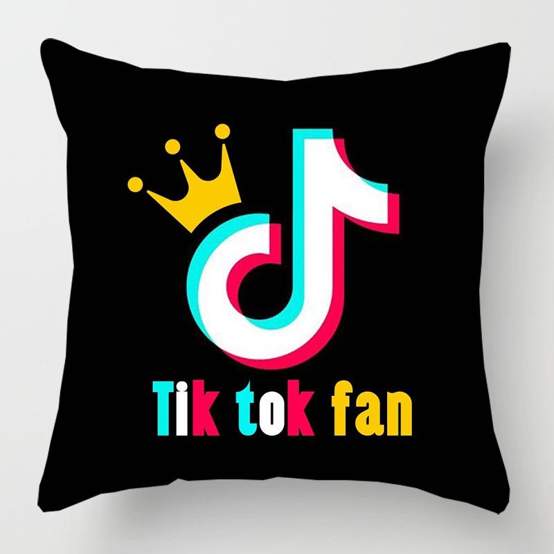 Cover Tiktok Cushion Decorative Soft Pillow Case Sofa Car Throw Protector 18inch