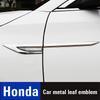 Honda Metal Stickers 2Pcs Car Body Decoration Stickers For Honda Civic Accord Fit Jazz Pilot CRV Odyssey Passport City Shuttle