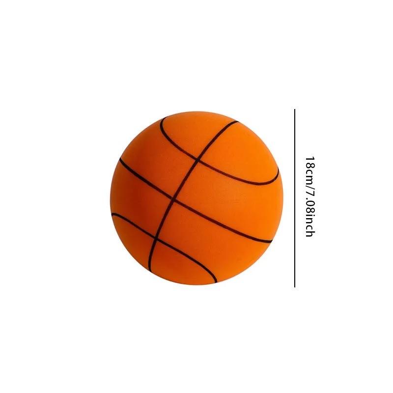 

Silent basketball high-density children s indoor training racket ball portable 18cm/22cm sponge elastic small leather ball toy