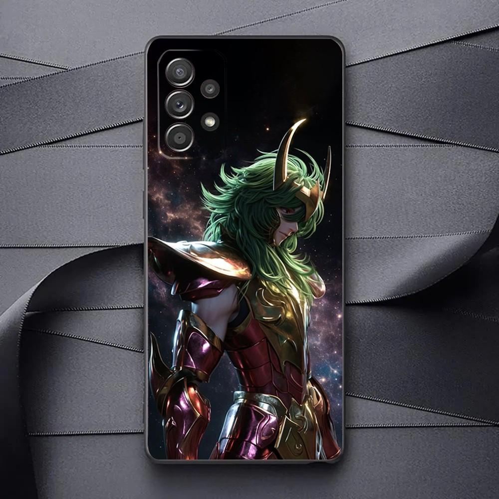S-Saint S-Seiya Knights Of The Zodiac Phone Case For Samsung Galaxy A13,A21s,A22,A31,A32,A52,A53,71,80,91 Soft Black Phone Cover