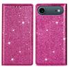 For iPhone 17 Air Case Glittery PU Leather+TPU Card Slot Phone Cover