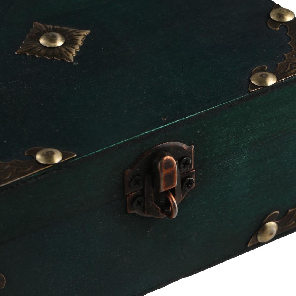 Square Jewelry Storage Case Lockable Lockable Password Box Decoration Wooden Box  Earring Storage