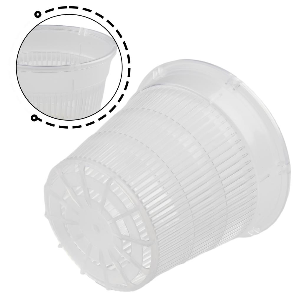 Ghiveci transparent pentru plantare pentru orhidee, controlat de rădăcină, cu stoma, Ghiveci din plastic pentru flori, Ghiveci pentru orhidee din plastic, cu găuri