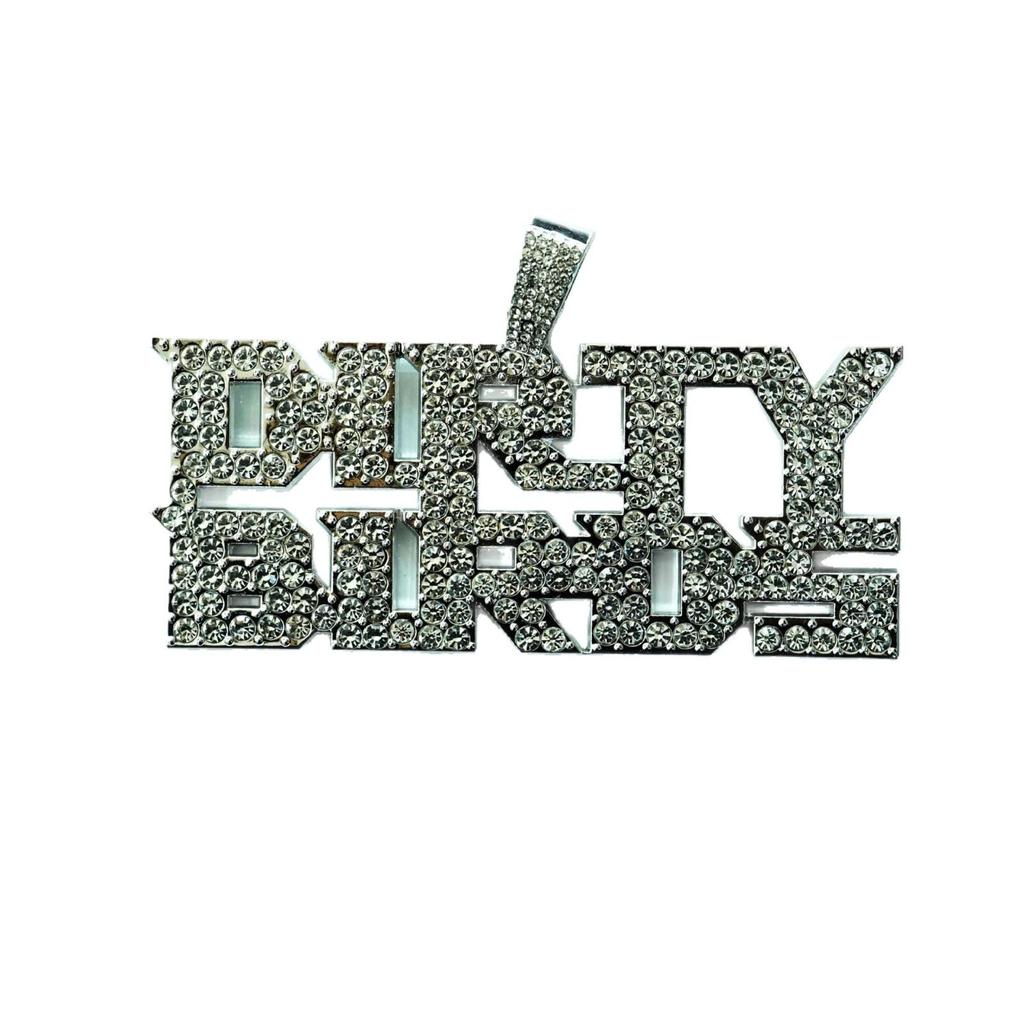 Dirty Birds Diamond Alloy Pendant Necklace - Rock Punk Football Team Men's Jewelry
