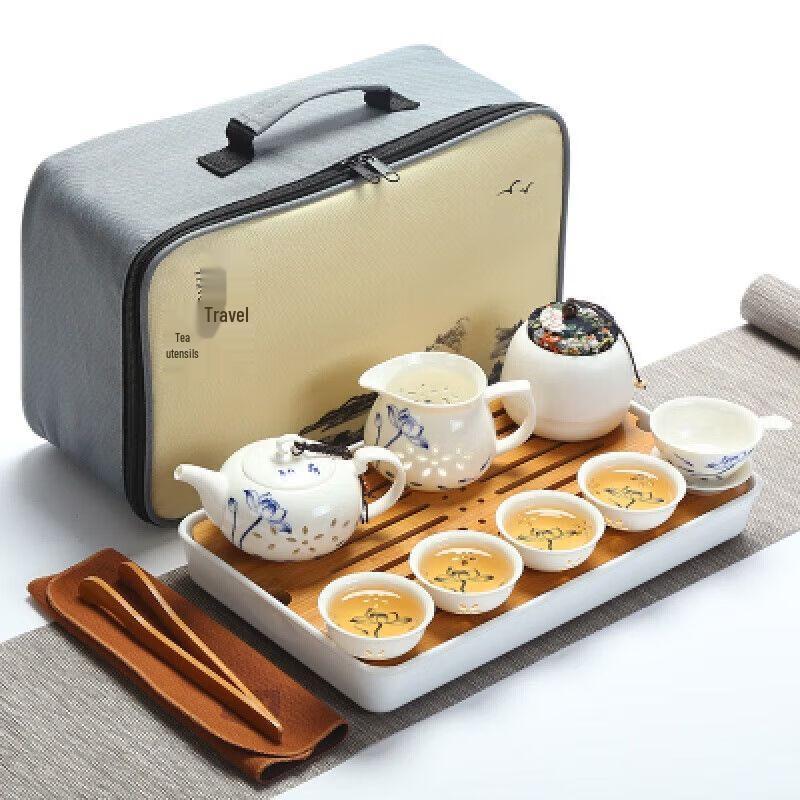 Portable Ceramic Travel Tea Set