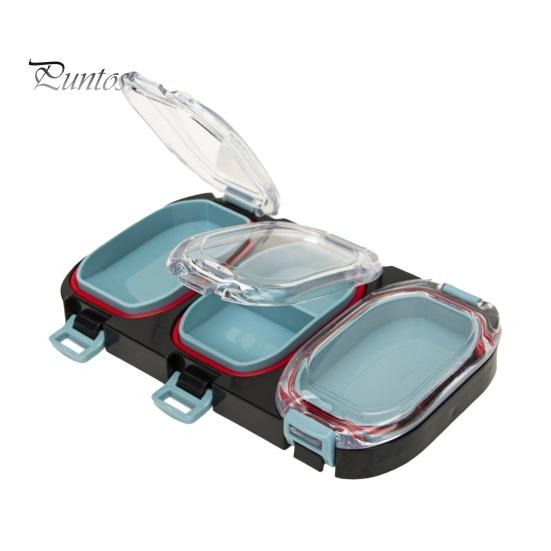 

Магнитный органайзер для рыболовных снастей с 3 отделениями, небольшой контейнер для хранения рыболовных приманок и наживок, лоток для рыболовных снастей разноцветный