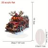 2D Acrylic Christmas Ornament for Holiday Tabletop Decor, Festive Home