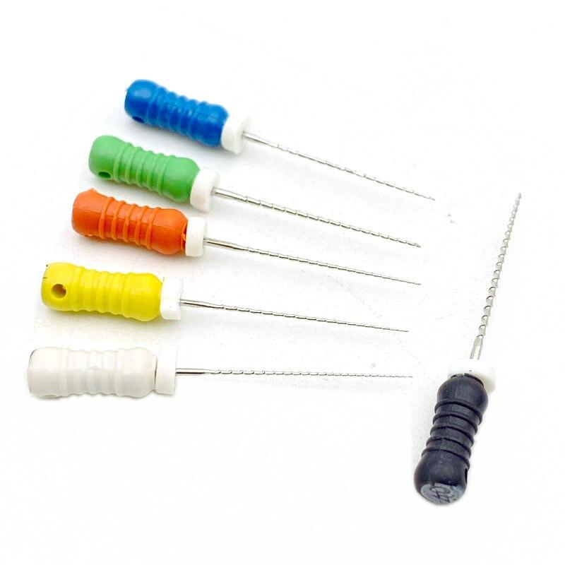 Pile H dentare de 21 mm Pile Endo de canal radicular Pile dentare de mana Pile H din otel inoxidabil Instrument pentru dentist