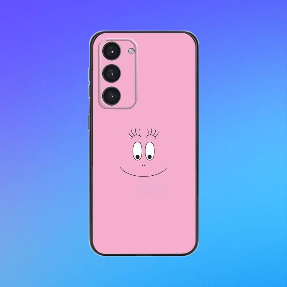 Cartoon B-Barbapapa Black Soft Phone Case  For Samsung Galaxy A73,A72,A71,A53,A52