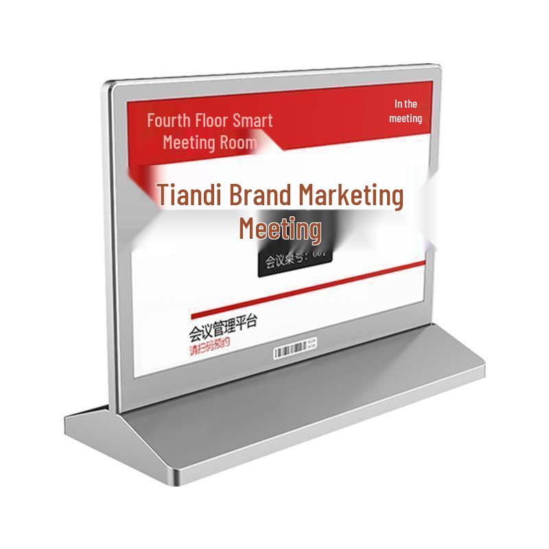 7.5" Double-Sided E-Ink Conference Table Card with Bluetooth & NFC