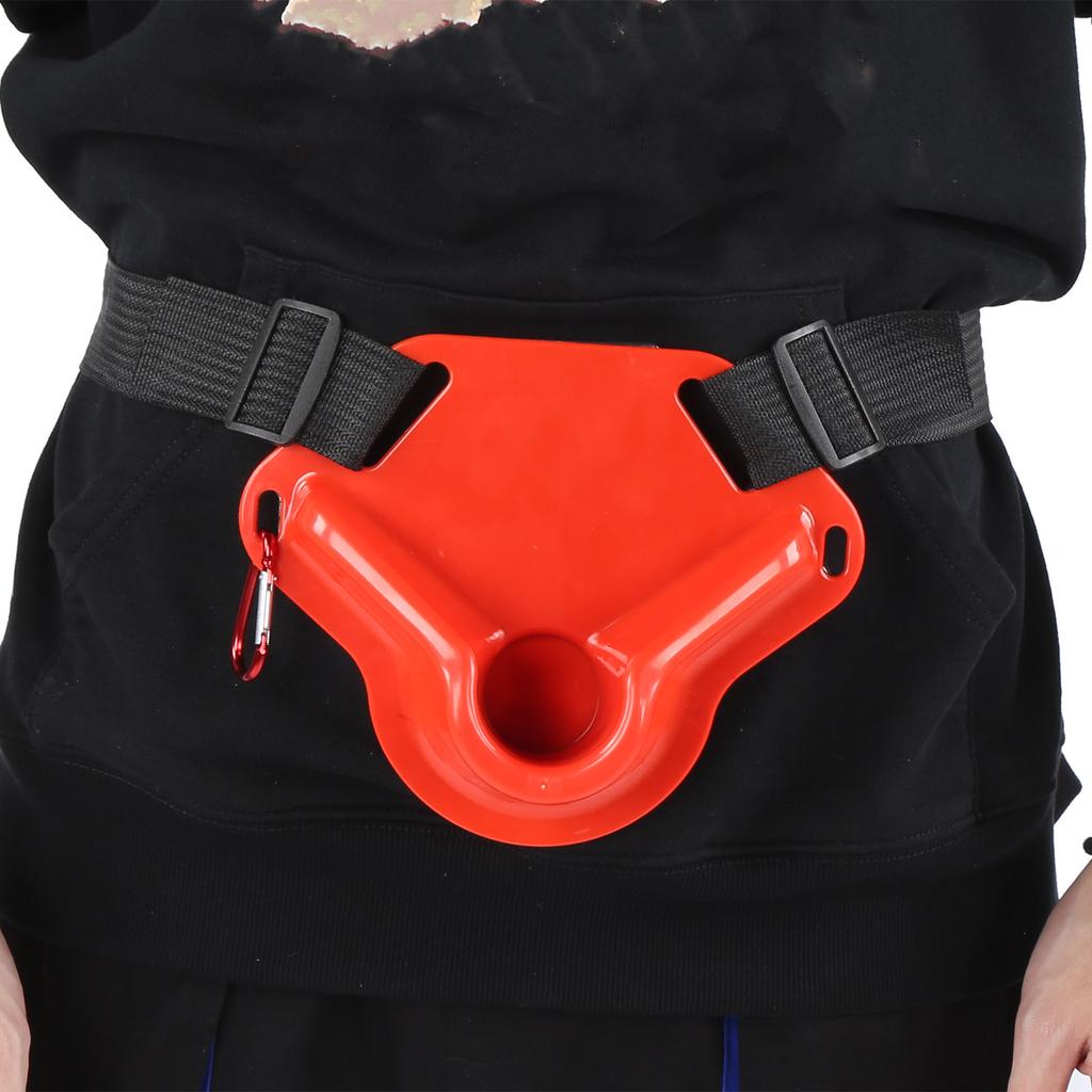 Portable Sea Rod Belly Top Belt Fishing Rod Pole Support Accessory for Boat Fishingred